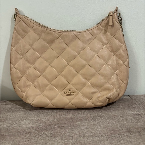 kate spade Quilted Hobo Shoulder Bag in Blush Peach - Picture 2 of 4